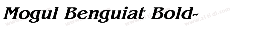 Mogul Benguiat Bold字体转换
